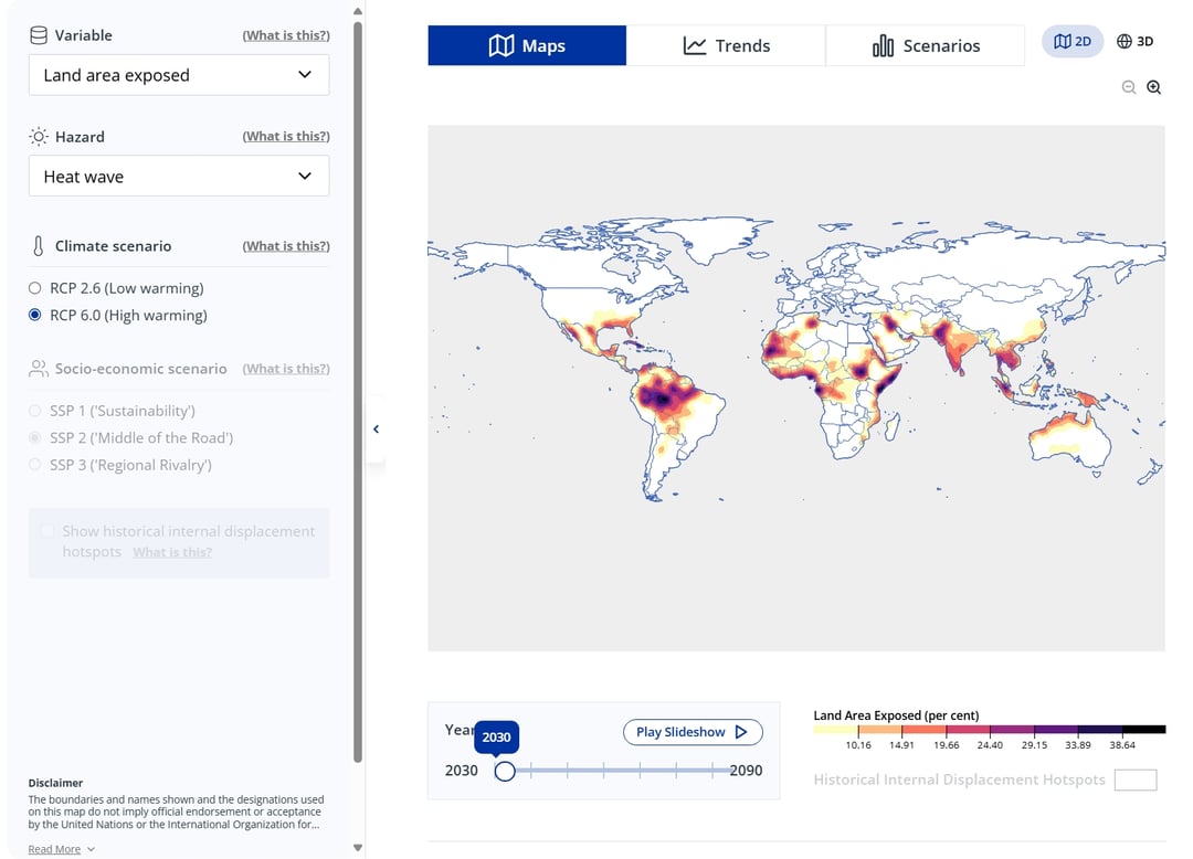climate impact map